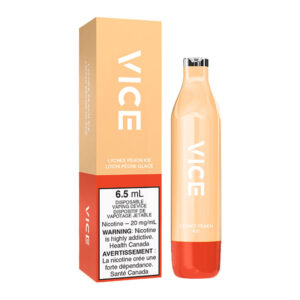 VICE DISPOSABLE LYCHEE PEACH ICE 6PC CARTON
