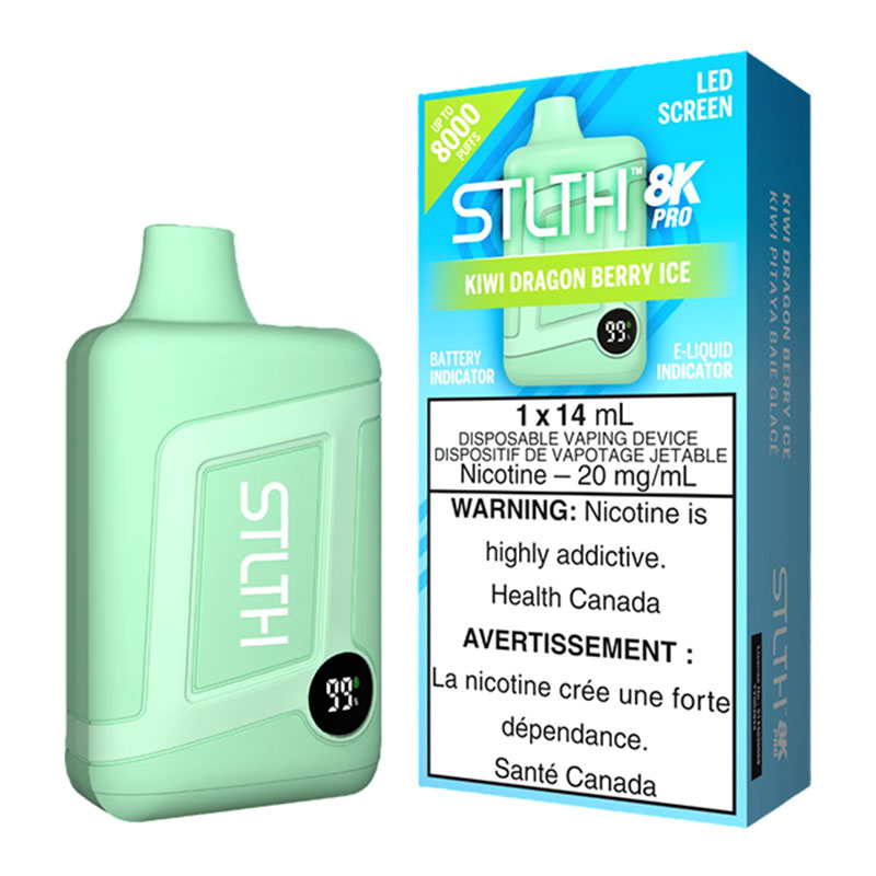 STLTH 8K PRO - KIWI DRAGON BERRY ICE