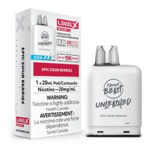 LEVEL X FLAVOUR BEAST UNLEASHED BOOST G2 - EPIC SOUR BERRIES