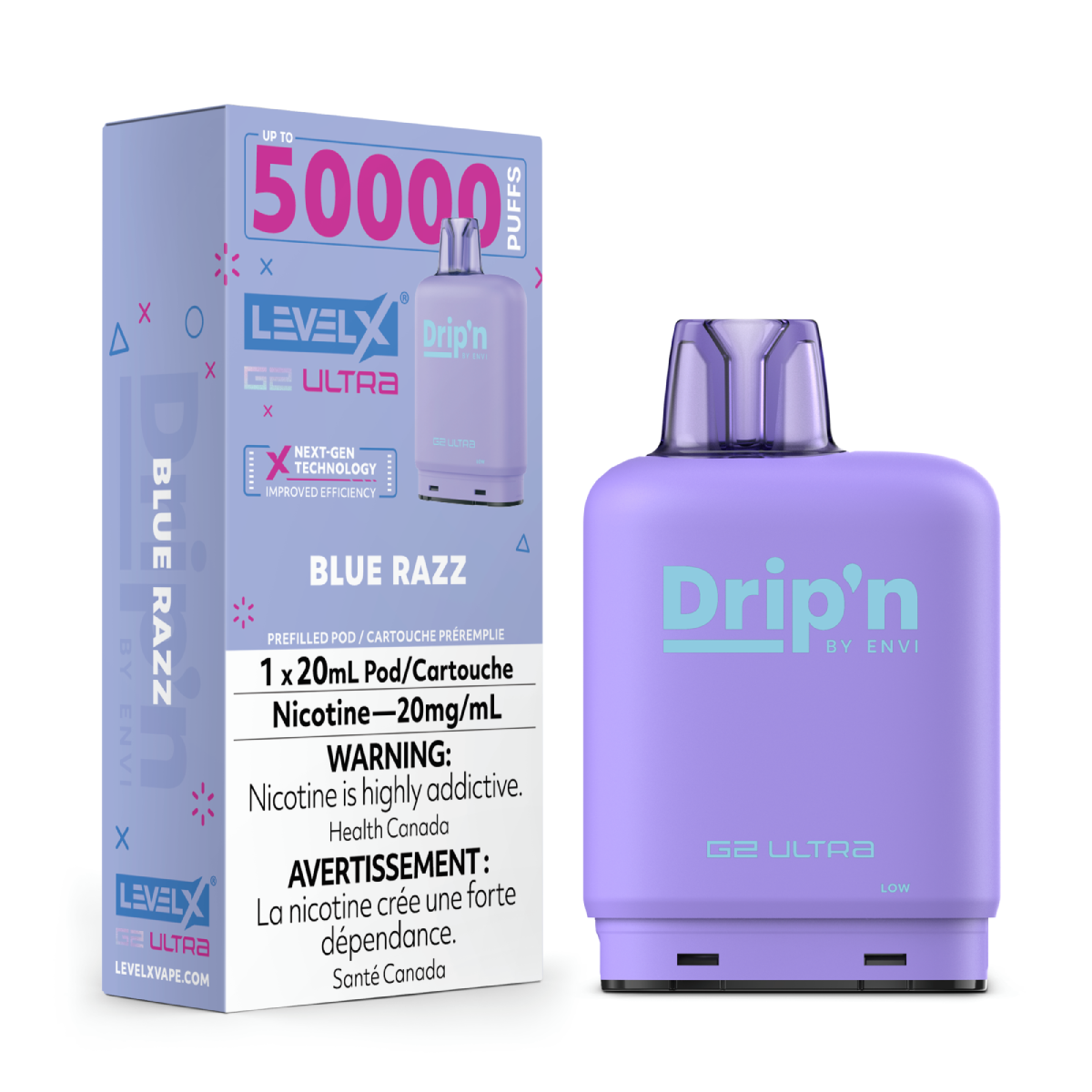 LEVEL X DRIP'N G2 ULTRA - BLUE RAZZ