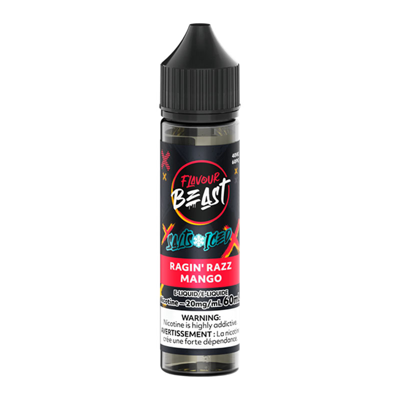 FLAVOUR BEAST E-LIQUID SALT 60ML - RAGIN' RAZZ MANGO (ICED)