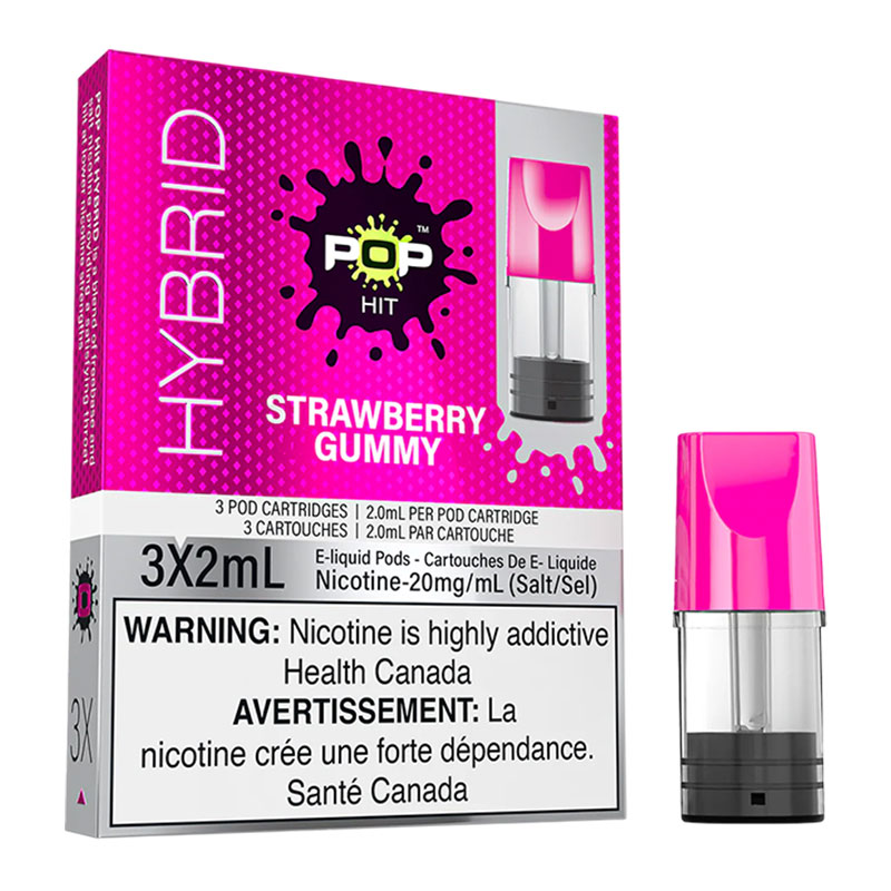 POP HIT HYBRID 3 X 2ML - WIGGLY STRAWBERRY ( BERRY SQUISH )