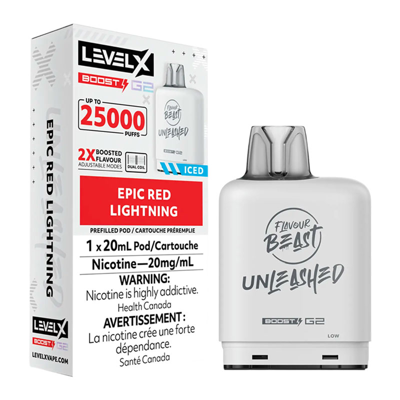 LEVEL X FLAVOUR BEAST UNLEASHED BOOST G2 - EPIC RED LIGHTNING