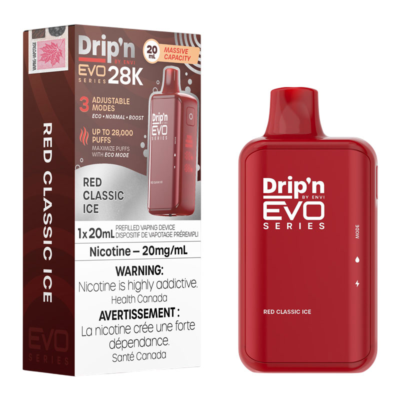 ENVI DRIP'N EVO 28K RED CLASSIC ICE 5PC CARTON