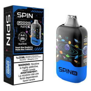 SPIN 60K - PEACH BLUE RASPBERRY