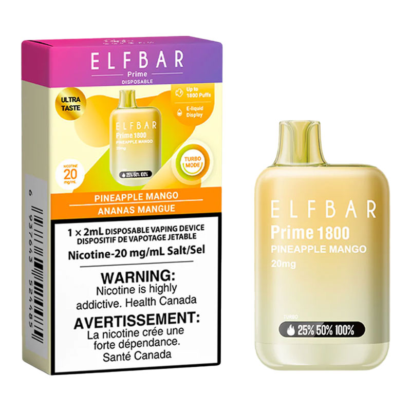 ELF BAR PRIME 1800 - PINEAPPLE MANGO
