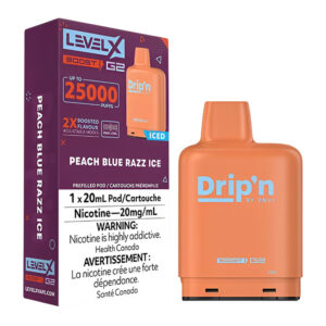 ENVI DRIP'N LEVEL X BOOST PEACH BLUE RAZZ ICE 6PC G2