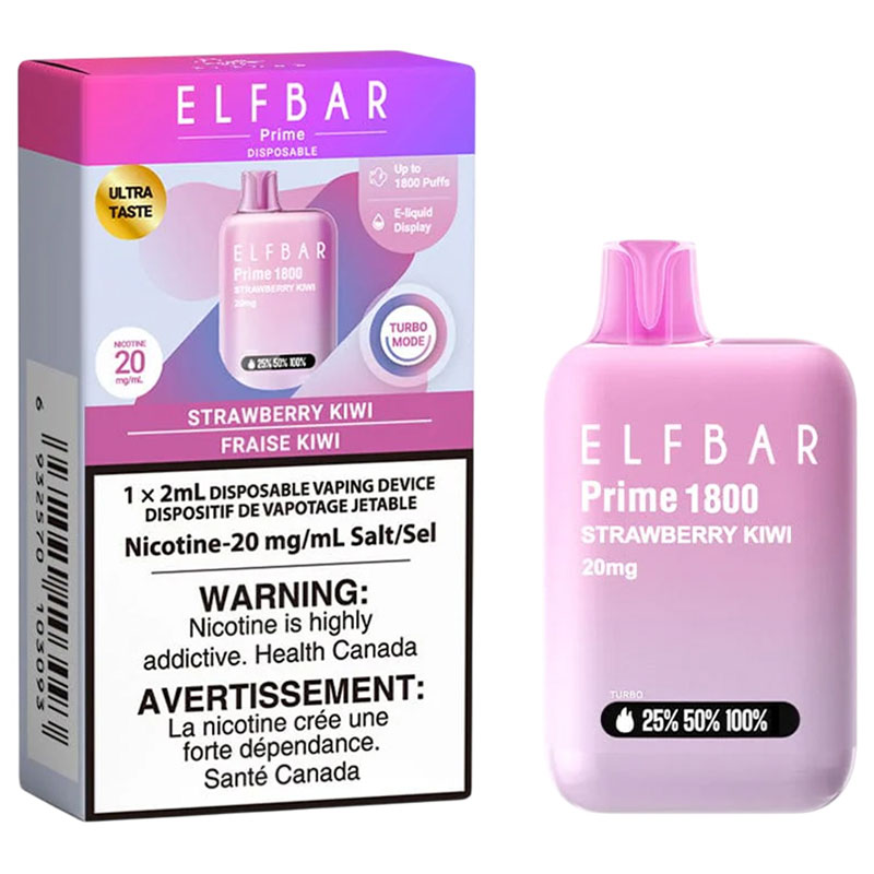 ELF BAR PRIME 1800 - STRAWBERRY KIWI