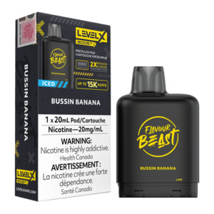 FLAVOUR BEAST LEVEL X BOOST BUSSIN' BANANA ICED 6PC
