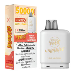 LEVEL X FLAVOUR BEAST G2 ULTRA - CRAVIN' PEACH MANGO HAPPYBAKE