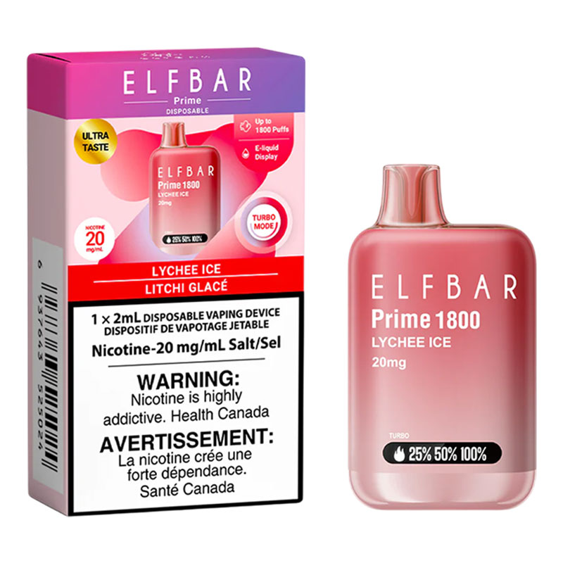 ELF BAR PRIME 1800 - LYCHEE ICE