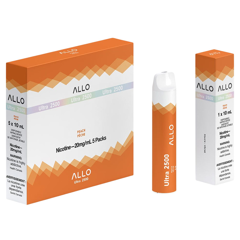 ALLO 2500 PEACH 5 PC CARTON - Big Smoke Distro