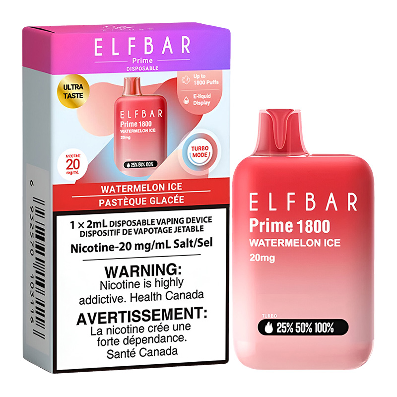 ELF BAR PRIME 1800 - WATERMELON ICE