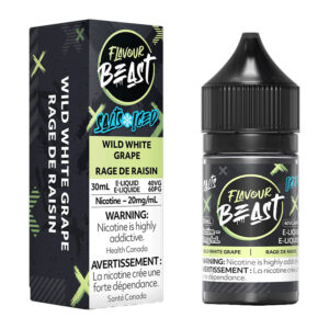 FLAVOUR BEAST E-LIQUID SALT 30ML - WILD WHITE GRAPE ICED