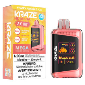 KRAZE HD MEGA 20K FRIZZY PEACH G ICE 5PC