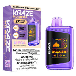 KRAZE HD MEGA 20K BLUEBERRY CHEESE DELIGHT 5PC
