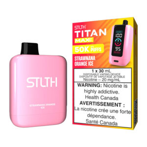 STLTH TITAN MAX 50K - STRAWNANA ORANGE ICE