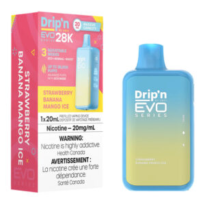 ENVI DRIP'N EVO 28K STRAWBERRY BANANA MANGO ICE 5PC CARTON