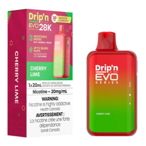 ENVI DRIP'N EVO 28K CHERRY LIME 5PC CARTON