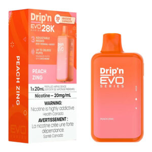 ENVI DRIP'N EVO 28K PEACH ZING 5PC CARTON