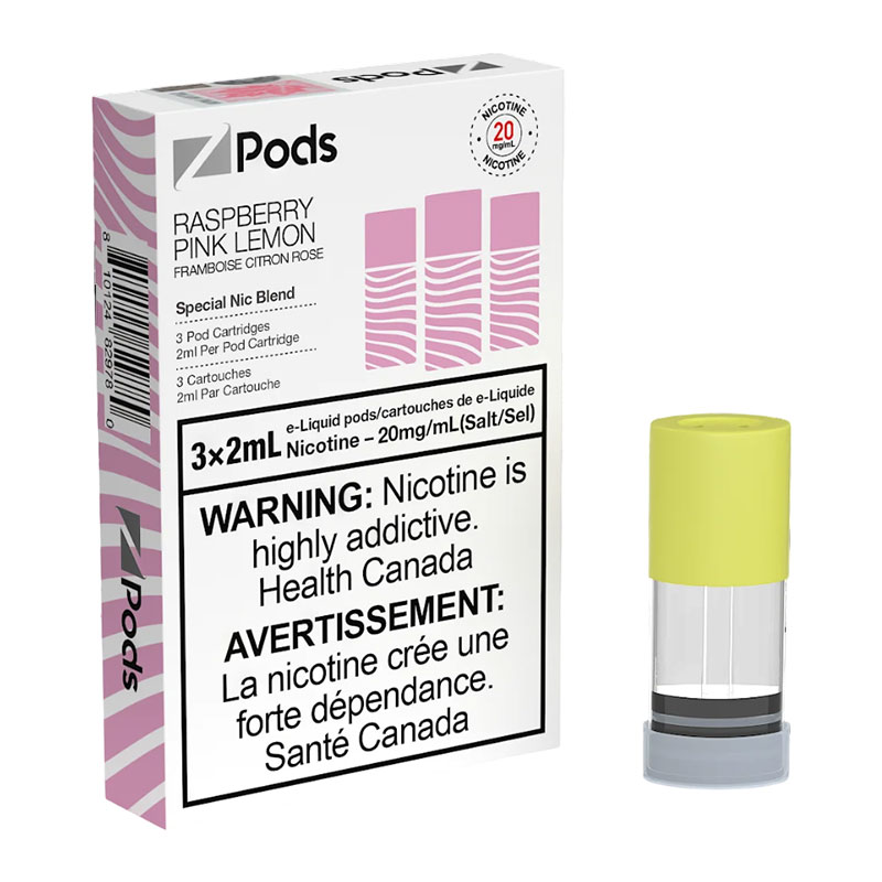 Zpod Raspberry Z POD 2% 3 X 2ML - RASPBERRY PINK LEMON - Big Smoke Distro