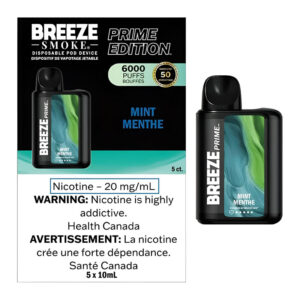 BREEZE PRIME S50 6000 (8ML) - MINT 5CT