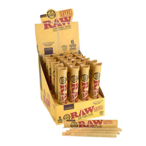 RAW CLASSIC NATURAL PRE-ROLLED LEVEL CONES