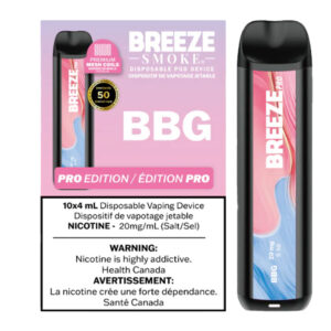 BREEZE PRO 20MG 2000 PUFFS 4ML DISPOSABLE VAPE - 10CT - BBG