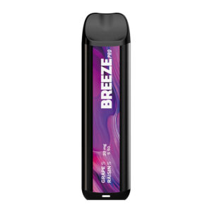 BREEZE PRO 20MG 2000 PUFFS 4ML DISPOSABLE VAPE - 10CT - GRAPE S