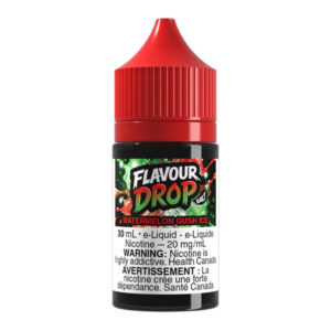 WATERMELON GUSH ICE BY FLAVOUR DROP SALT [ON] - 20MG / 30ML - 628148136834