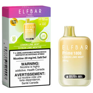 ELF BAR PRIME 1800 - LEMON LIME MINT