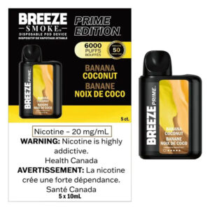 BREEZE PRIME S50 6000 (8ML) - BANANA COCONUT
