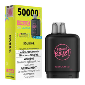 LEVEL X FLAVOUR BEAST G2 ULTRA 50K - SOUR B.G. ICED