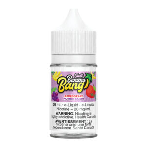 APPLE GRAPE BY BANANA BANG SALT [ON] - 20MG / 30ML - 628148090747