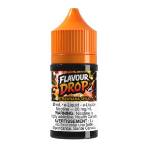 STRAWNANA CHILL BY FLAVOUR DROP SALT [ON] - 20MG / 30ML - 628148136827