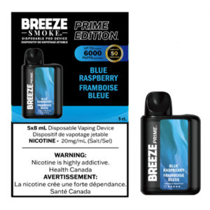 BREEZE PRIME S50 6000 (8ML) - BLUE RASPBERRY 5CT