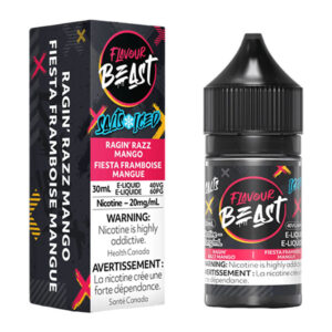 FLAVOUR BEAST E-LIQUID SALT 30ML - RAGIN' RAZZ MANGO ICED
