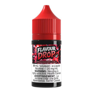 STRAWBERRY CHILL BY FLAVOUR DROP SALT [ON] - 20MG / 30ML - 628148136803
