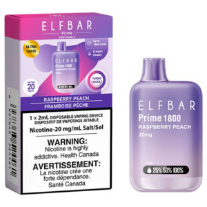 ELF BAR PRIME 1800 - RASPBERRY PEACH