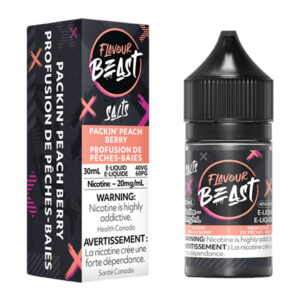 FLAVOUR BEAST E-LIQUID SALT 30ML - PACKIN' PEACH BERRY