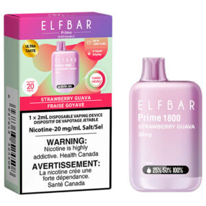 ELF BAR PRIME 1800 - STRAWBERRY GUAVA