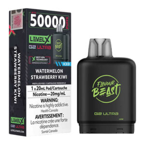 LEVEL X FLAVOUR BEAST G2 ULTRA 50K - WATERMELON STRAWBERRY KIWI ICED