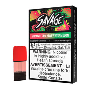 STLTH POD PACK SAVAGE STRAWBERRY KIWI WATERMELON (3 PACK) [ON] - 20MG