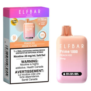 ELF BAR PRIME 1800 ZERO NIC - PEACH ICE