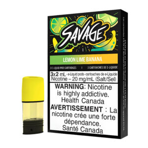 STLTH POD PACK SAVAGE LEMON LIME BANANA (3 PACK) [ON] - 20MG