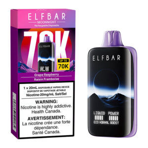 ELFBAR MOONLIGHT 70K - GRAPE RASPBERRY5CT