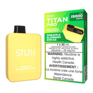 STLTH TITAN PRO PINEAPPLE BLUEBERRY KIWI ICE 5PC