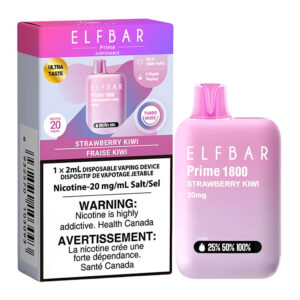 ELF BAR PRIME 1800 ZERO NIC - STRAWBERRY KIWI