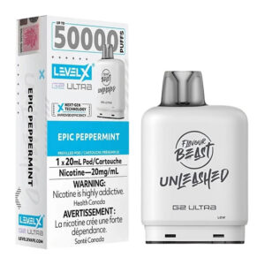 LEVEL X G2 ULTRA POD 20ML - UNLEASHED - EPIC PEPPERMINT 20MG 6PC/CARTON [ONTARIO]