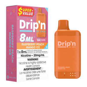 DRIP'N 8ML - RASPBERRY PEACH MANGO ICE